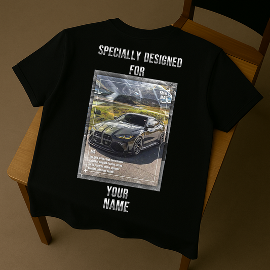 Custom BMW M4 Performance T-Shirt – Sleek Design Tee with Your Name